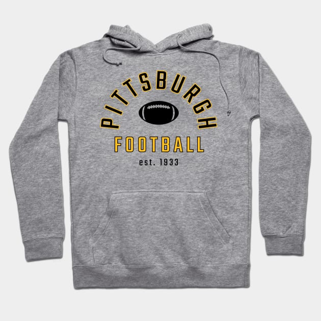 Vintage Pittsburgh Football Hoodie by YinzerTraditions